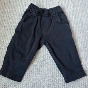 Lightly worn Zara black khaki pants 18-24 months